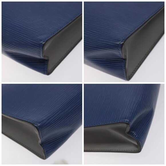 LOUIS VUITTON Epi Pochette Voyager MM Pouch Blue M62912 LV Auth 127163 - Picture 14 of 16